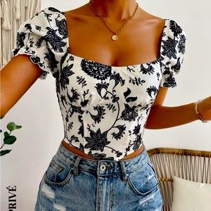 White SHEIN shirt